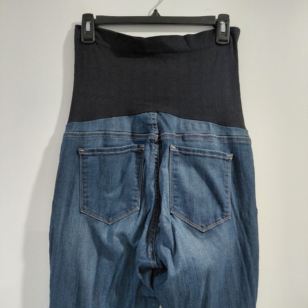 NYDJ Maternity Ami Skinny Legging Jeans Dark Wash Over-the-Belly Size 6 MAER1771 - Picture 8 of 12